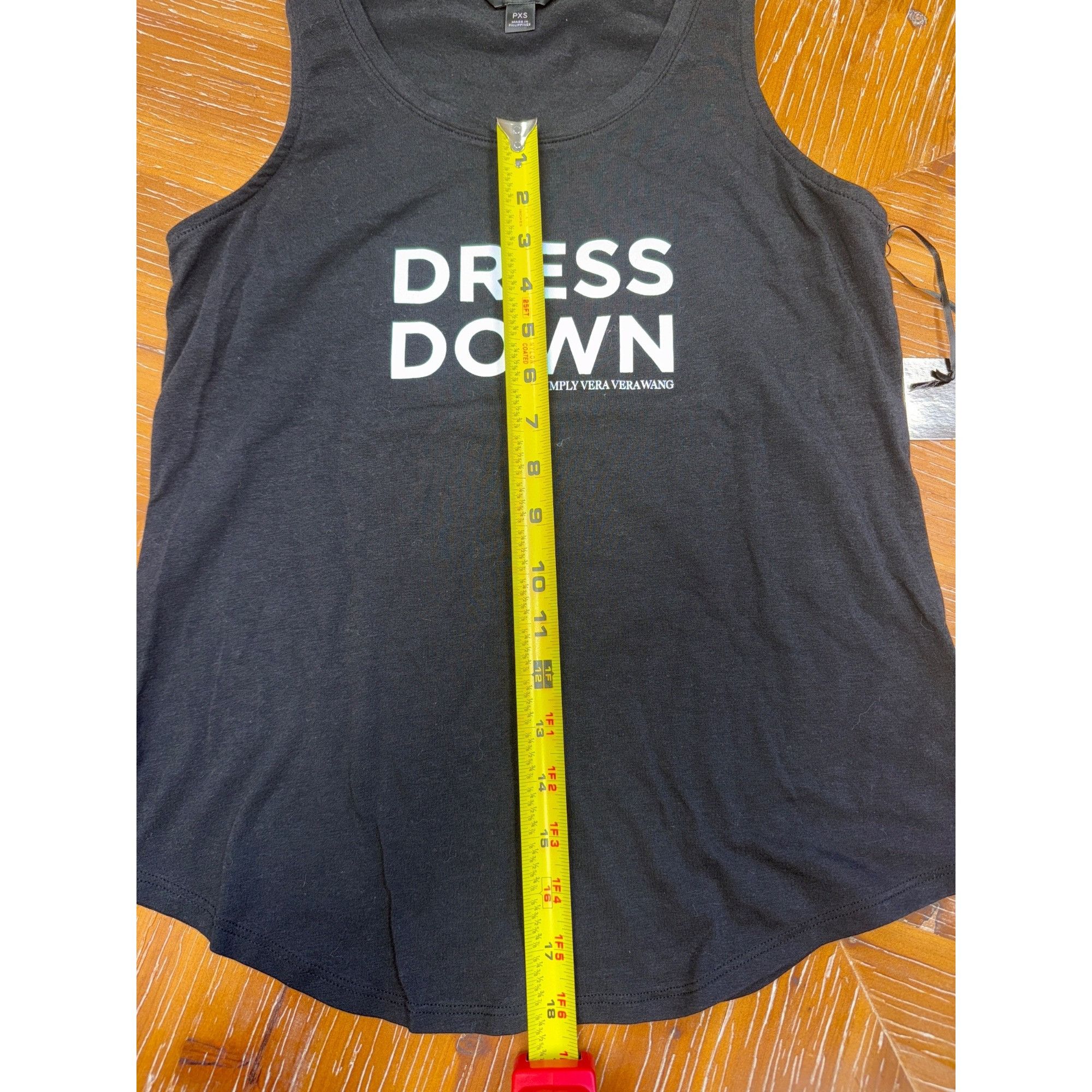 Other Petite Simply Vera Vera Wang Longline Tank Womens XS Black S Size XS / US 0-2 / IT 36-38 - 5 Thumbnail
