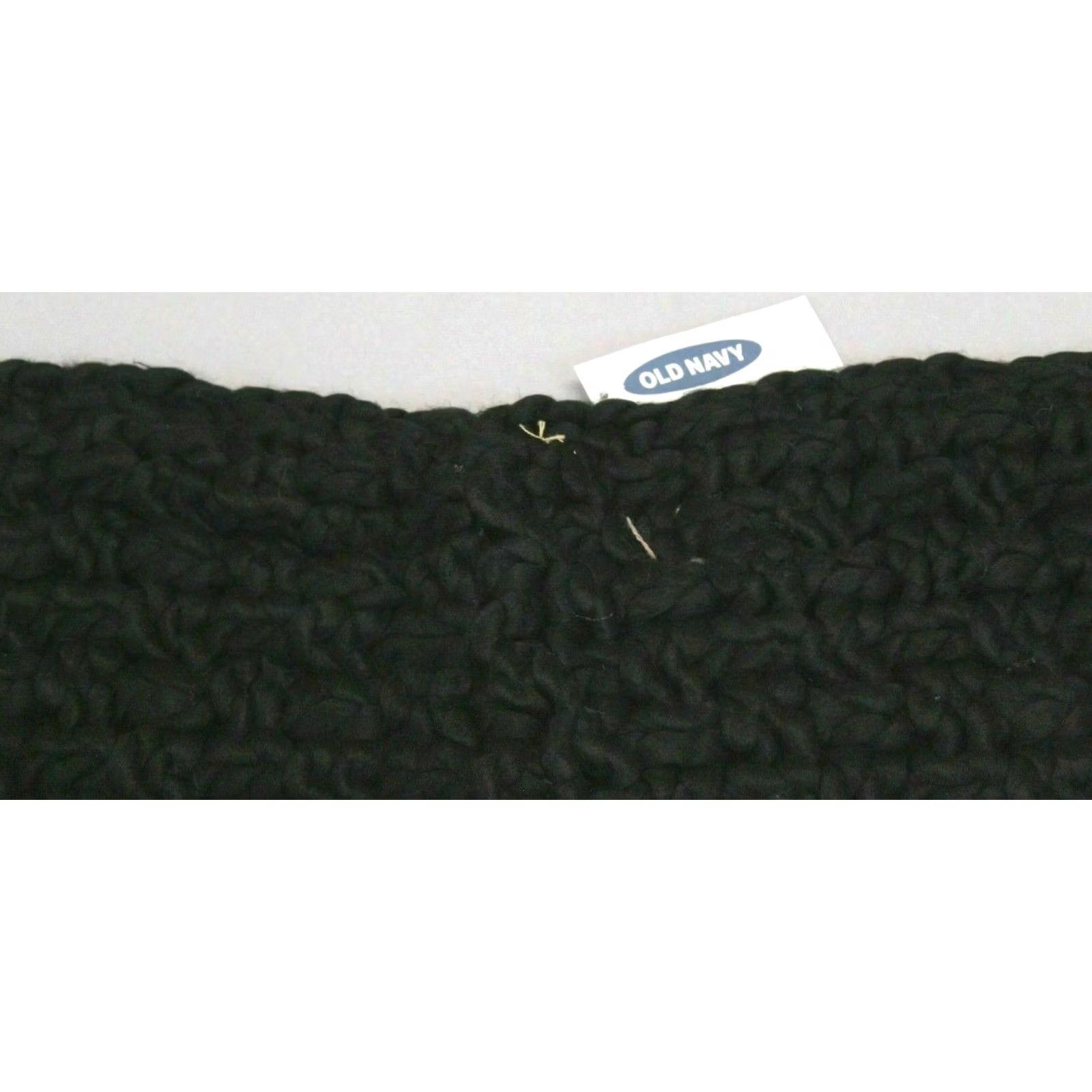 Old Navy Old Navy Textured Basket-Weave Infinity Scarf Black One Size NWT Women's SD8 Size ONE SIZE - 4 Thumbnail