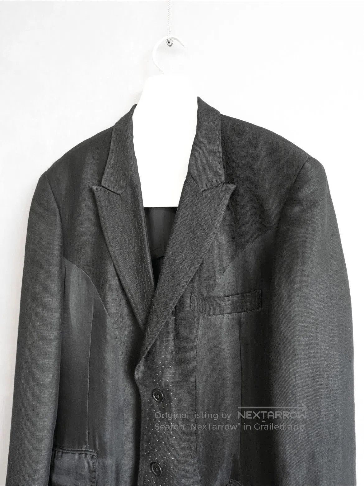 Yohji Yamamoto Sz 4 Yohji Yamamoto Pour Homme 09SS Stitches Jacket. Size US XL / EU 56 / 4 - 3 Thumbnail