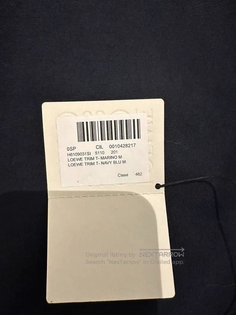 Other Loewe Navy blue drawstring short sleeve t-shirt Size M / US 6-8 / IT 42-44 - 5 Thumbnail