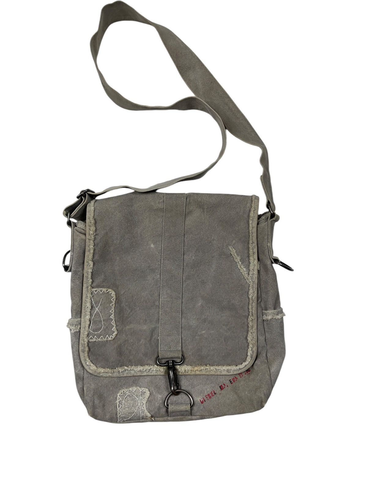 Diesel Vintage Diesel Canvas Distressed Style Crossbody Bag Utility Size ONE SIZE - 10 Thumbnail