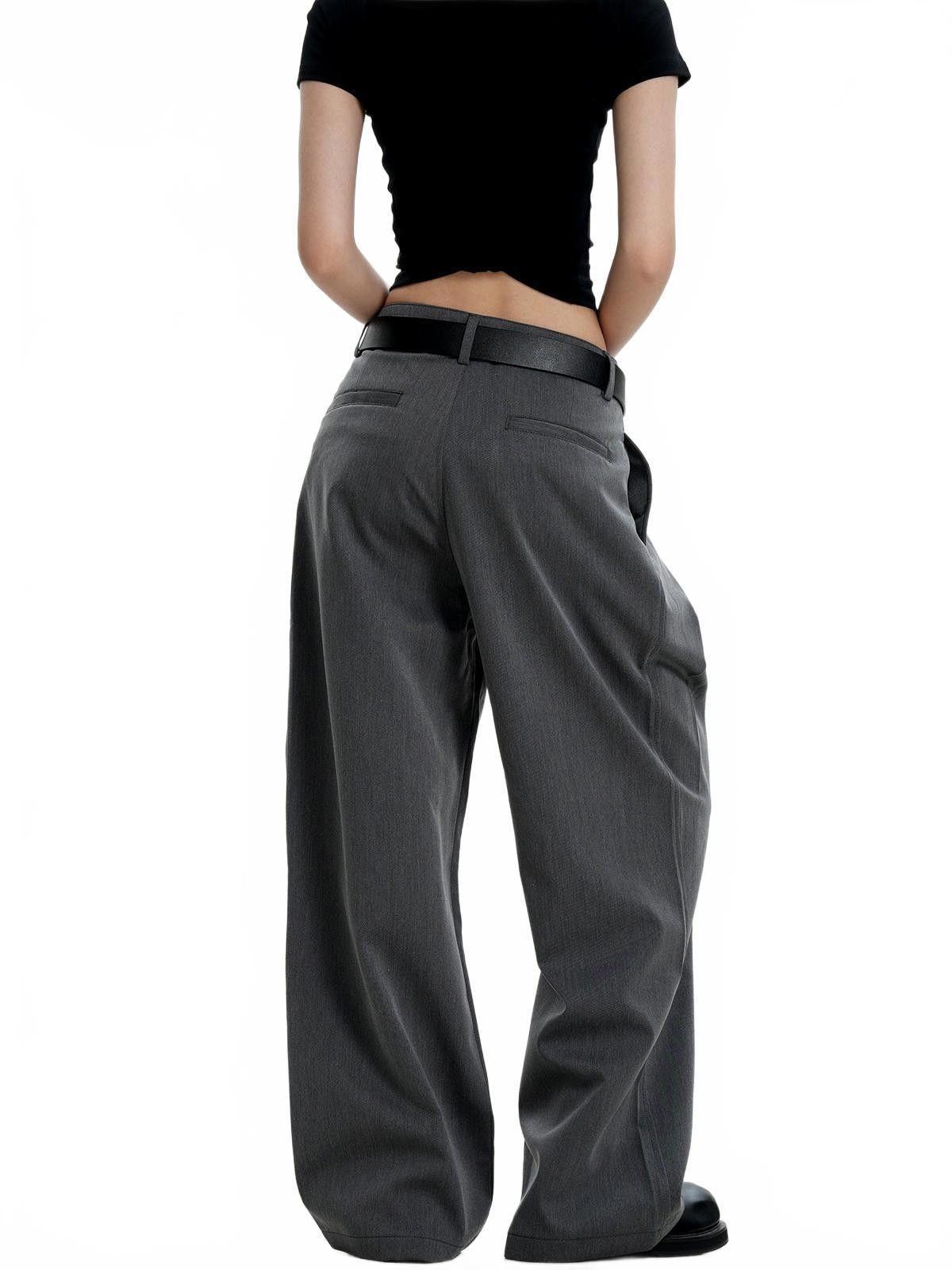 Japanese Brand Wide Leg Pants, High Waist Loose Fit Trousers Size US 32 / EU 48 - 6 Thumbnail