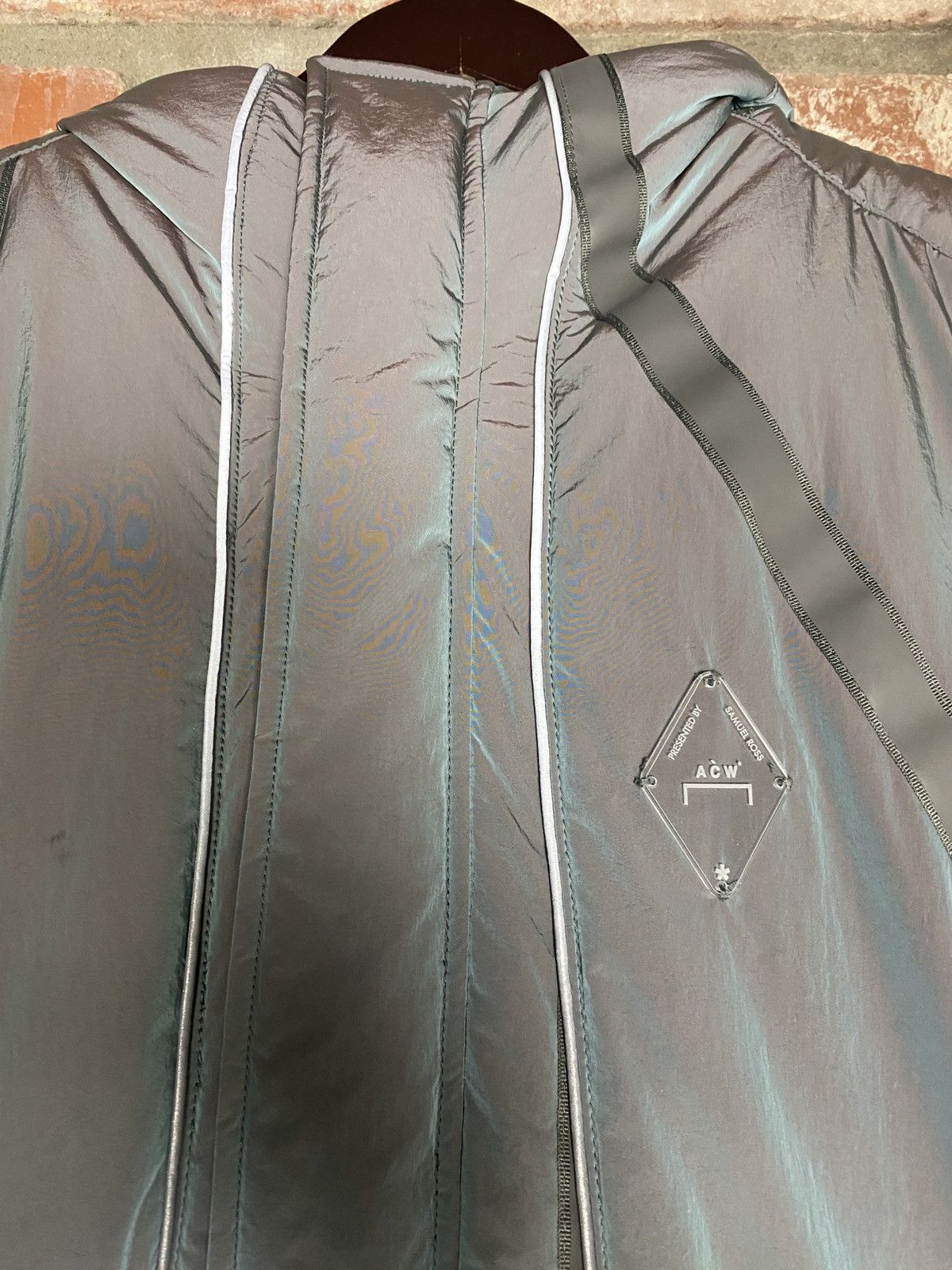 A-COLD-WALL* A Cold Wall Iridescent Blue Puffer Jacket Size US XL / EU 56 / 4 - 3 Thumbnail