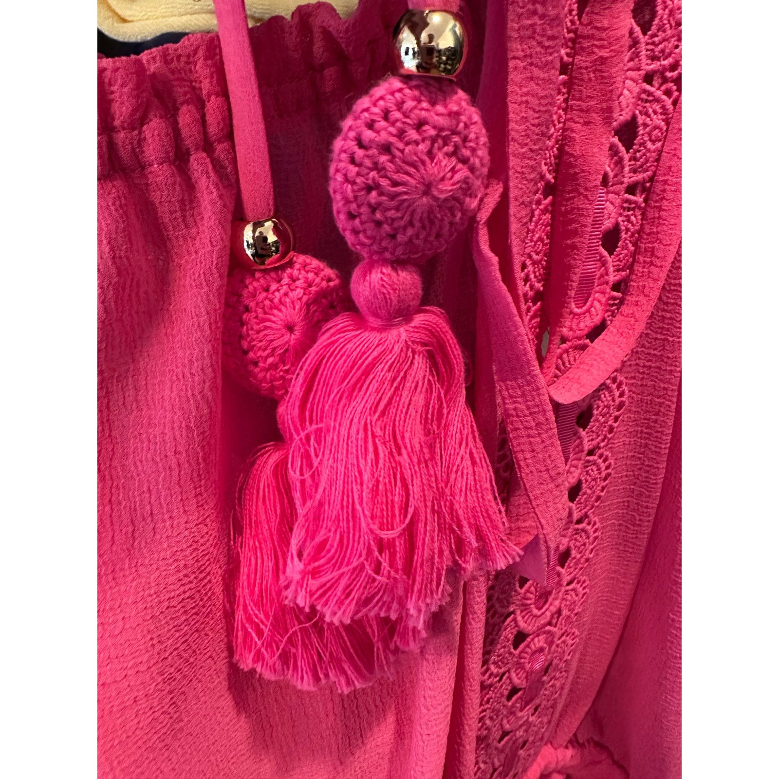 Ramy Brook Ramy Brook Priscilla Sleeveless Halter Tassels Dress Pink L Size L / US 10 / IT 46 - 14 Thumbnail