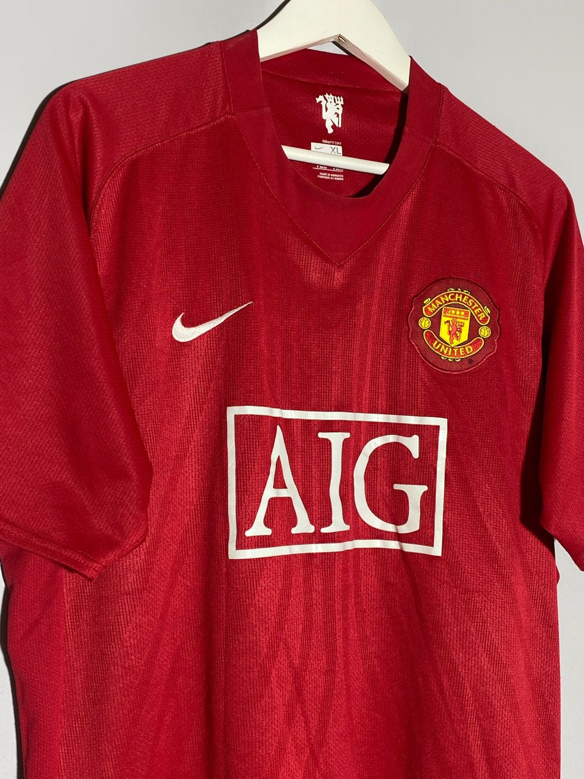 Nike Nike #32 Tevez Manchester United 2007/08 Home Football Shirt Size US XL / EU 56 / 4 - 3 Thumbnail