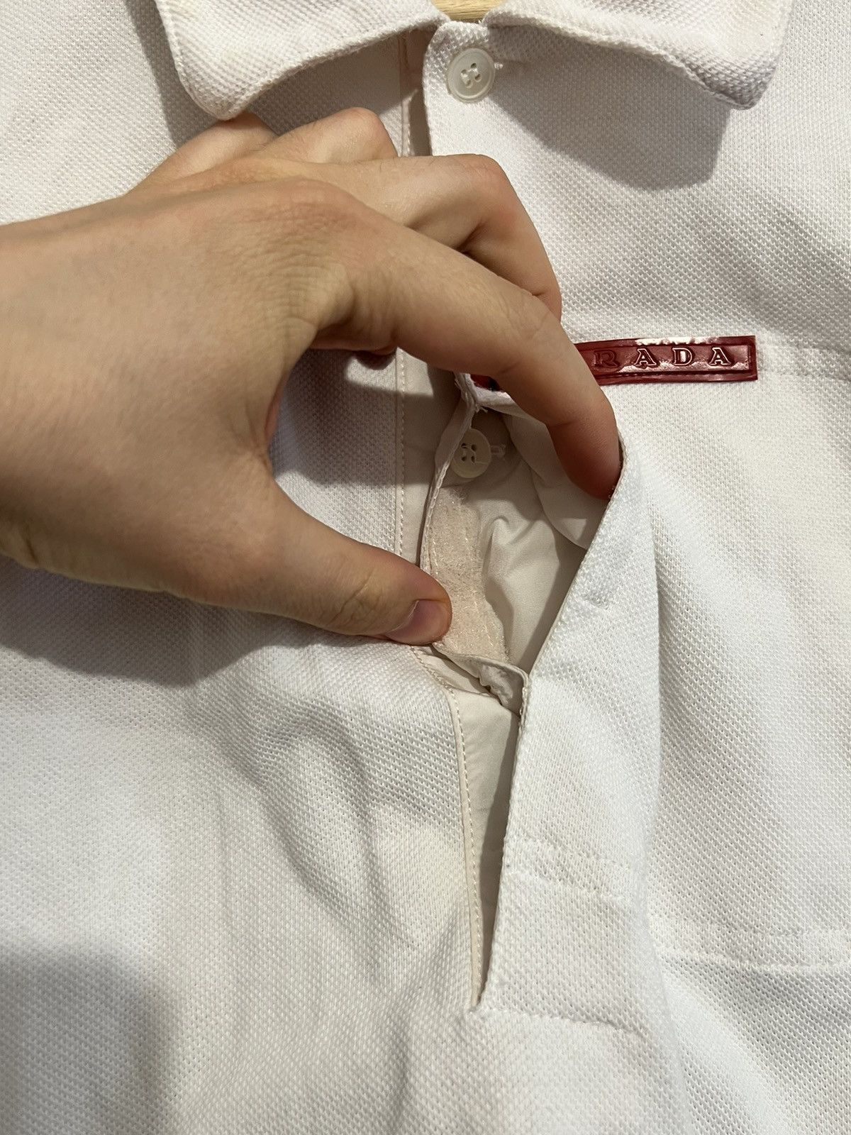 Prada Prada Red Tab Casual Polo Logo Luxury Designer XL white Size US XL / EU 56 / 4 - 6 Thumbnail