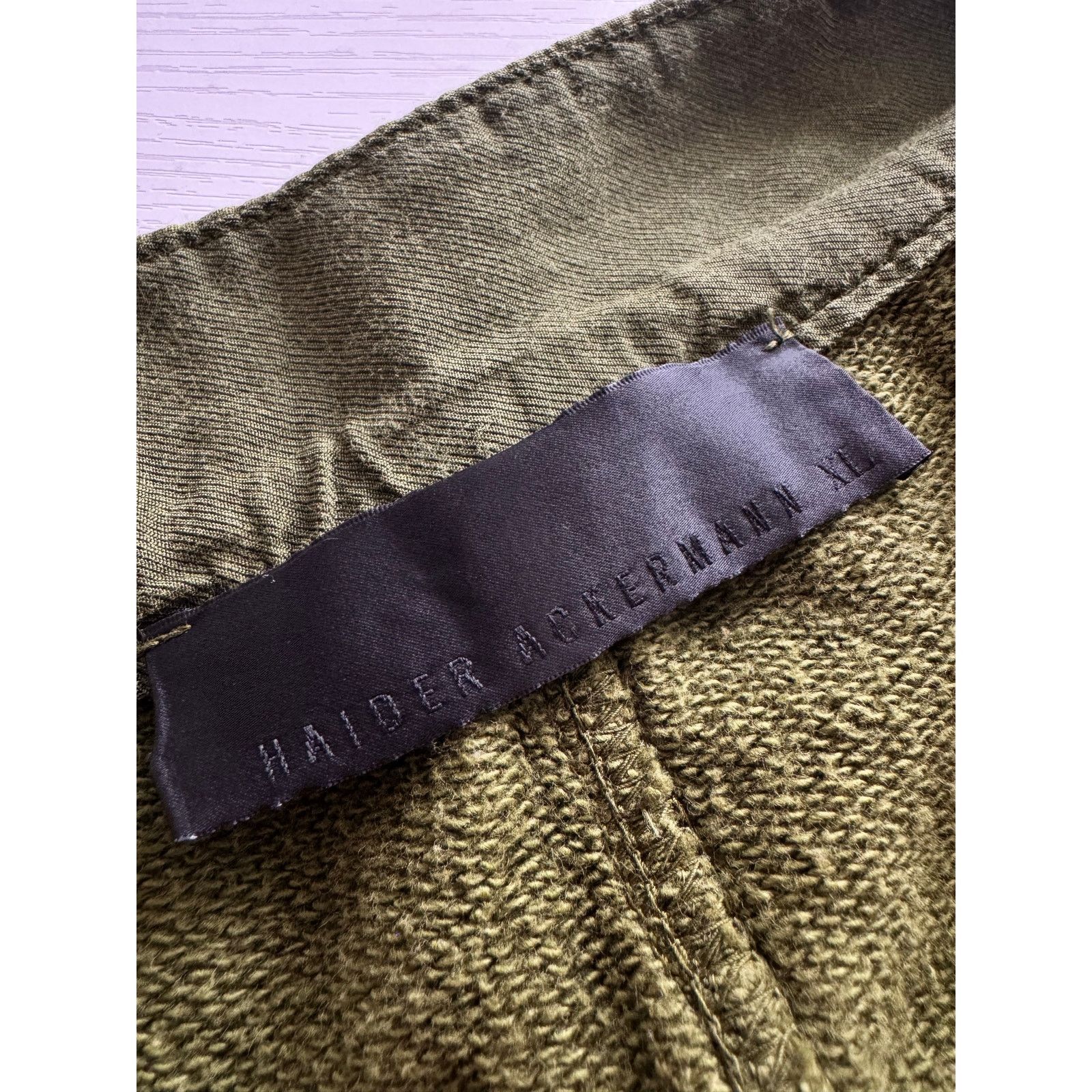 Haider Ackermann Haider Ackermann Utility Cargo Linen Pants Olive Green Size US 37 - 3 Thumbnail