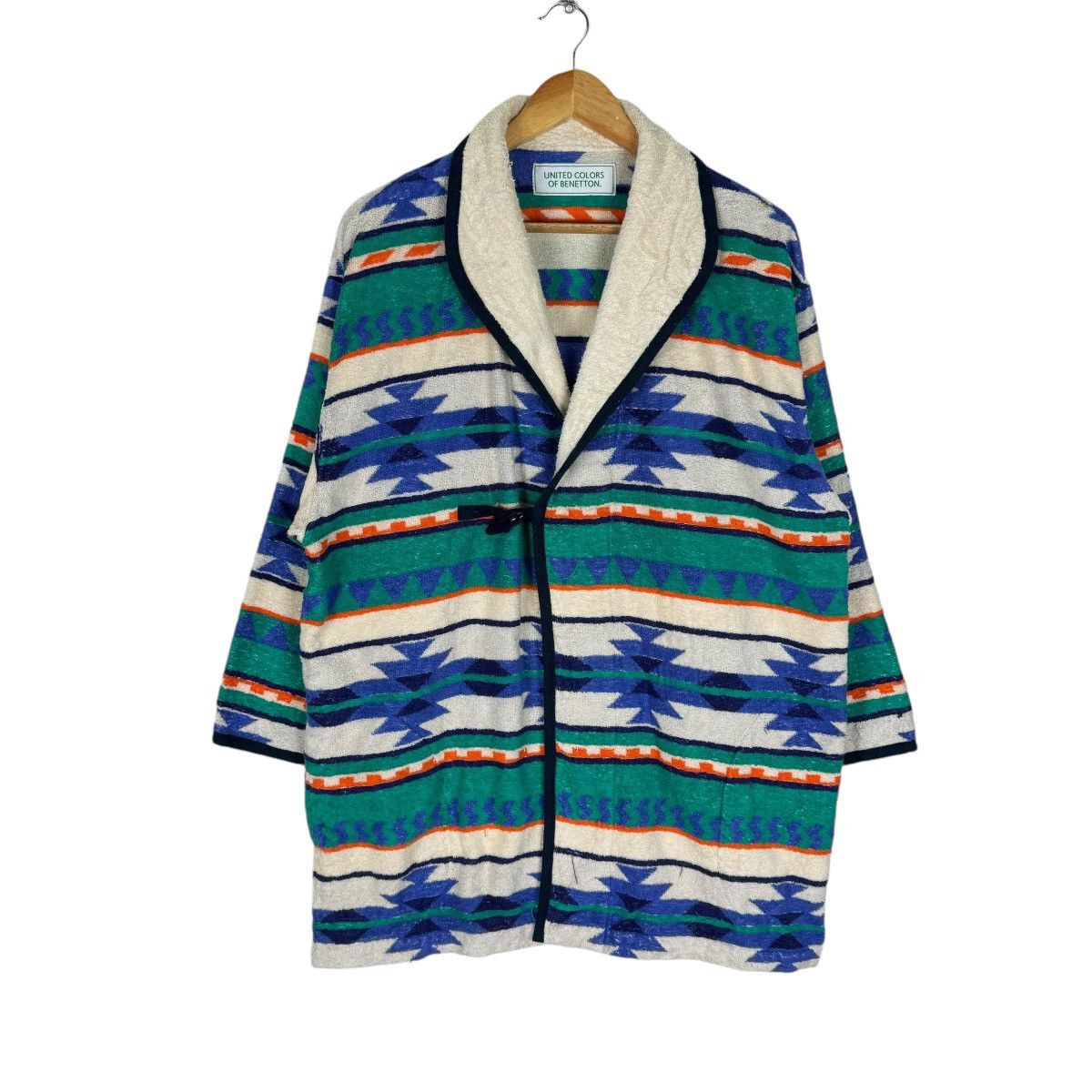 Benetton × Native × United Colors Of Benetton ⚡️UNITED COLORS OF BENETTON BATH NAVAJO JACKET Size US L / EU 52-54 / 3 - 1 Thumbnail