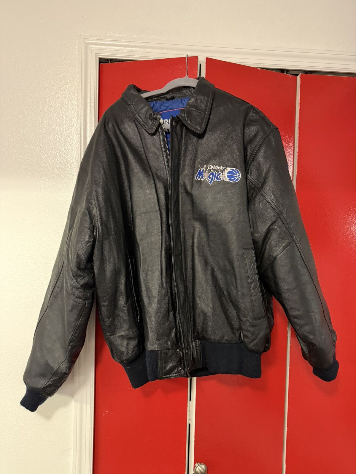 Pro Player Vintage Pro Player ‘Orlando Magic’ Leather Jacket Black Size US XL / EU 56 / 4 - 2 Thumbnail