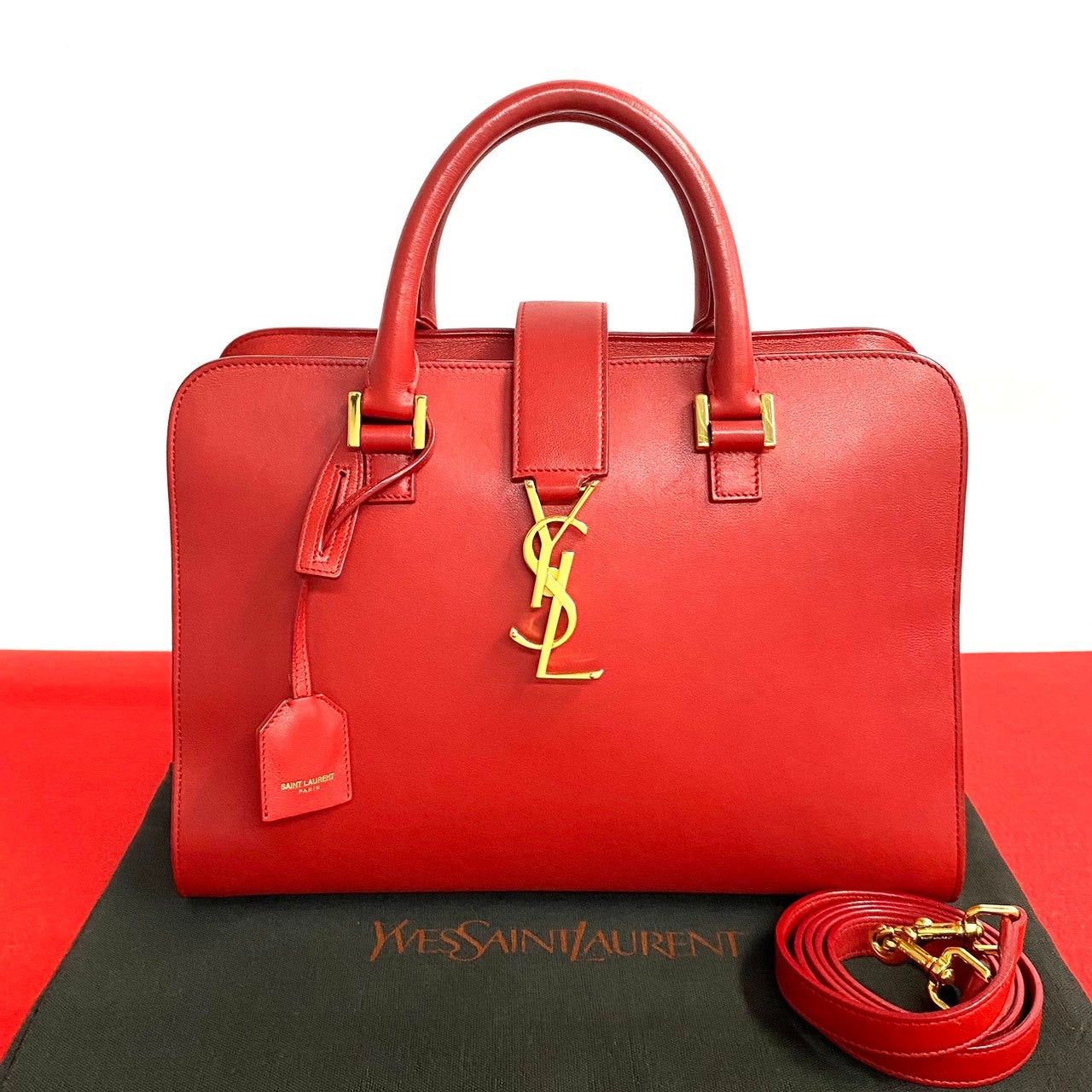 Yves Saint Laurent Yves Saint Laurent Handbag Red Leather Size ONE SIZE - 1 Thumbnail