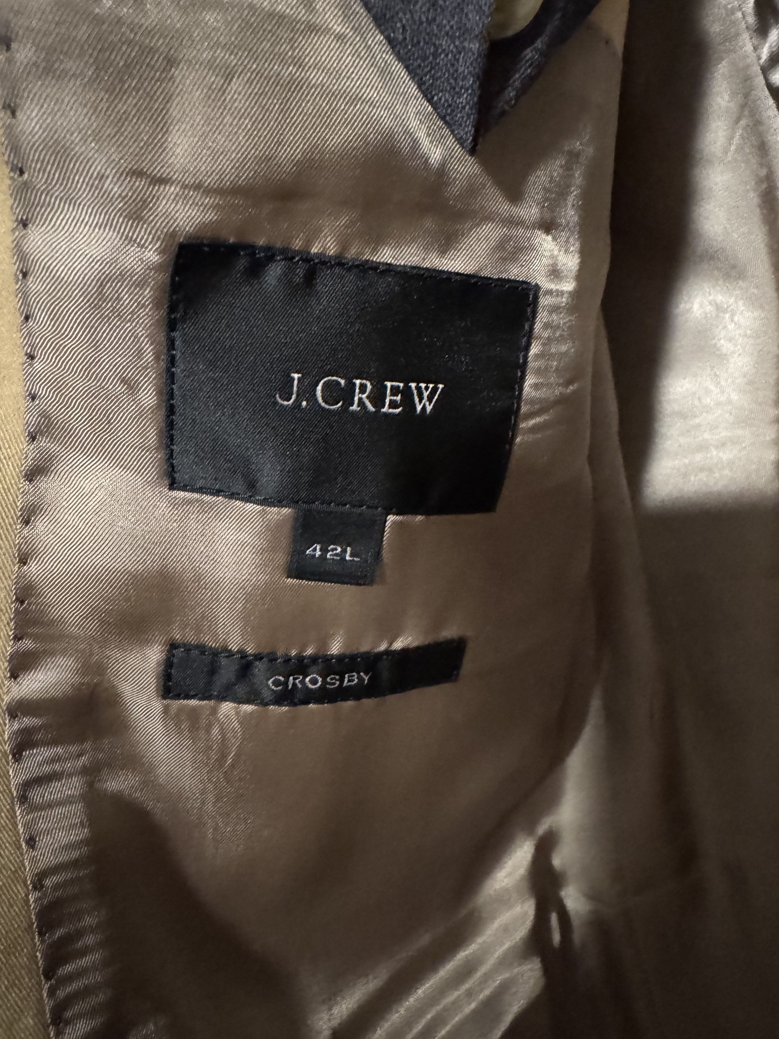 J.Crew J.Crew Beige Sportcoat Blazer Size 42L - 3 Thumbnail