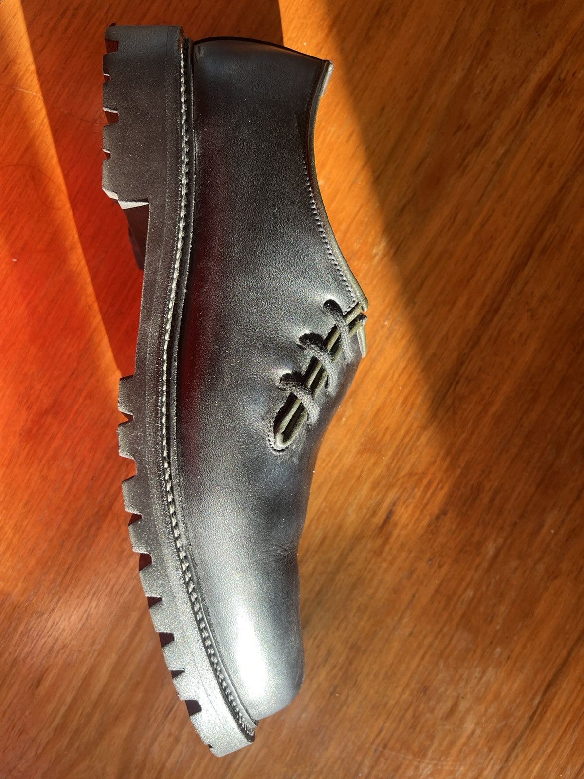 Ludwig Reiter Ludwig Reiter Haferl Black Leather Shoes Size 11.5 Size US 11.5 / EU 44-45 - 5 Thumbnail