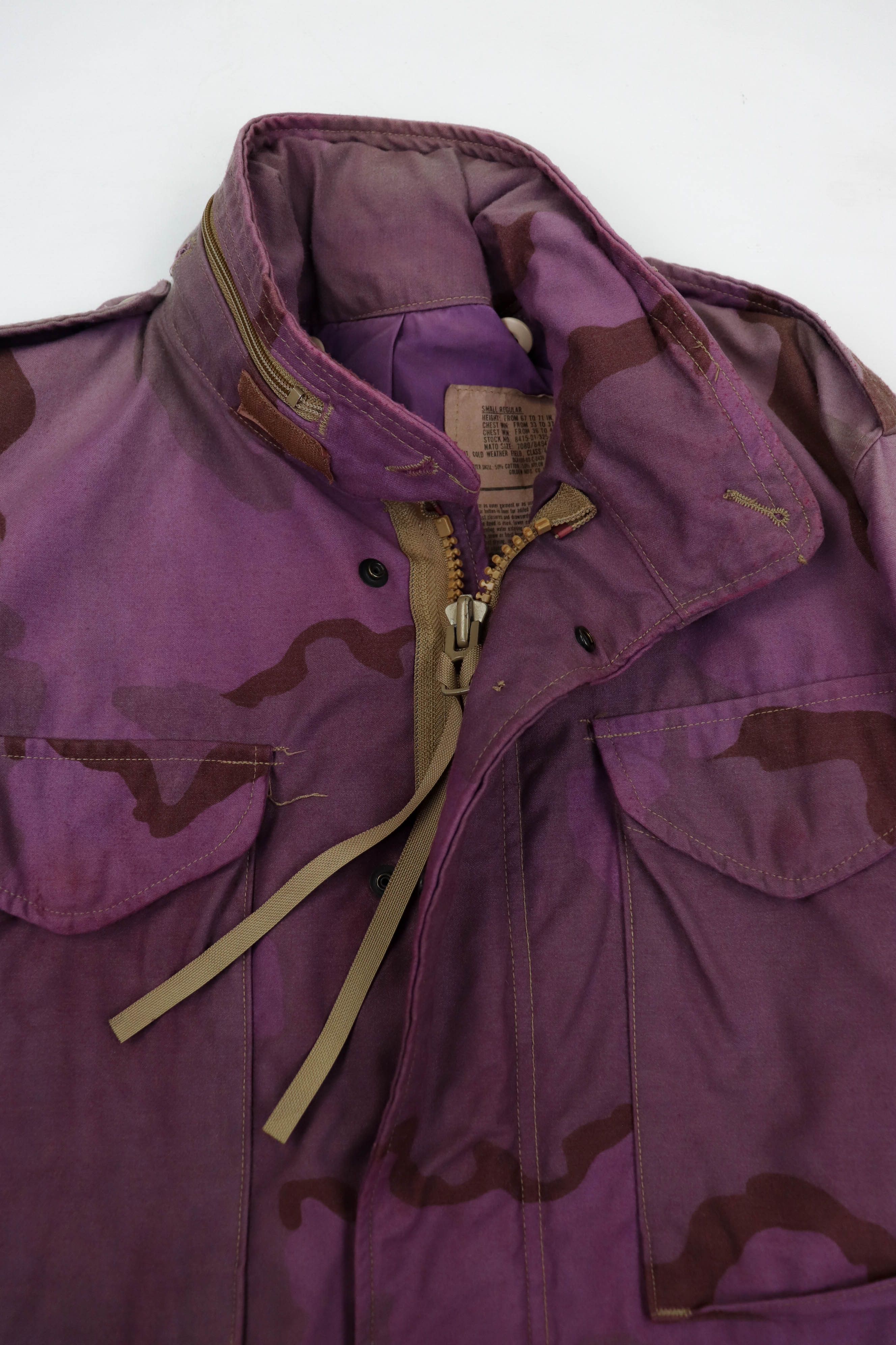 Vintage Vintage Custom Repainted Sun Faded Purple Camo M-65 FJacket Size US S / EU 44-46 / 1 - 16 Thumbnail