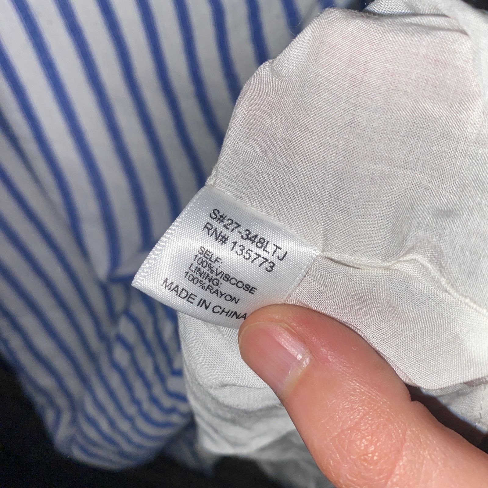 Other Olivaceous Blue White Striped One Shoulder Blouse Size Small Size S / US 4 / IT 40 - 4 Thumbnail