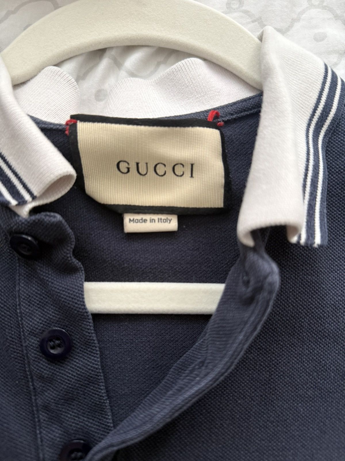 Gucci Navy Blue Gucci Polo Size US M / EU 48-50 / 2 - 2 Thumbnail