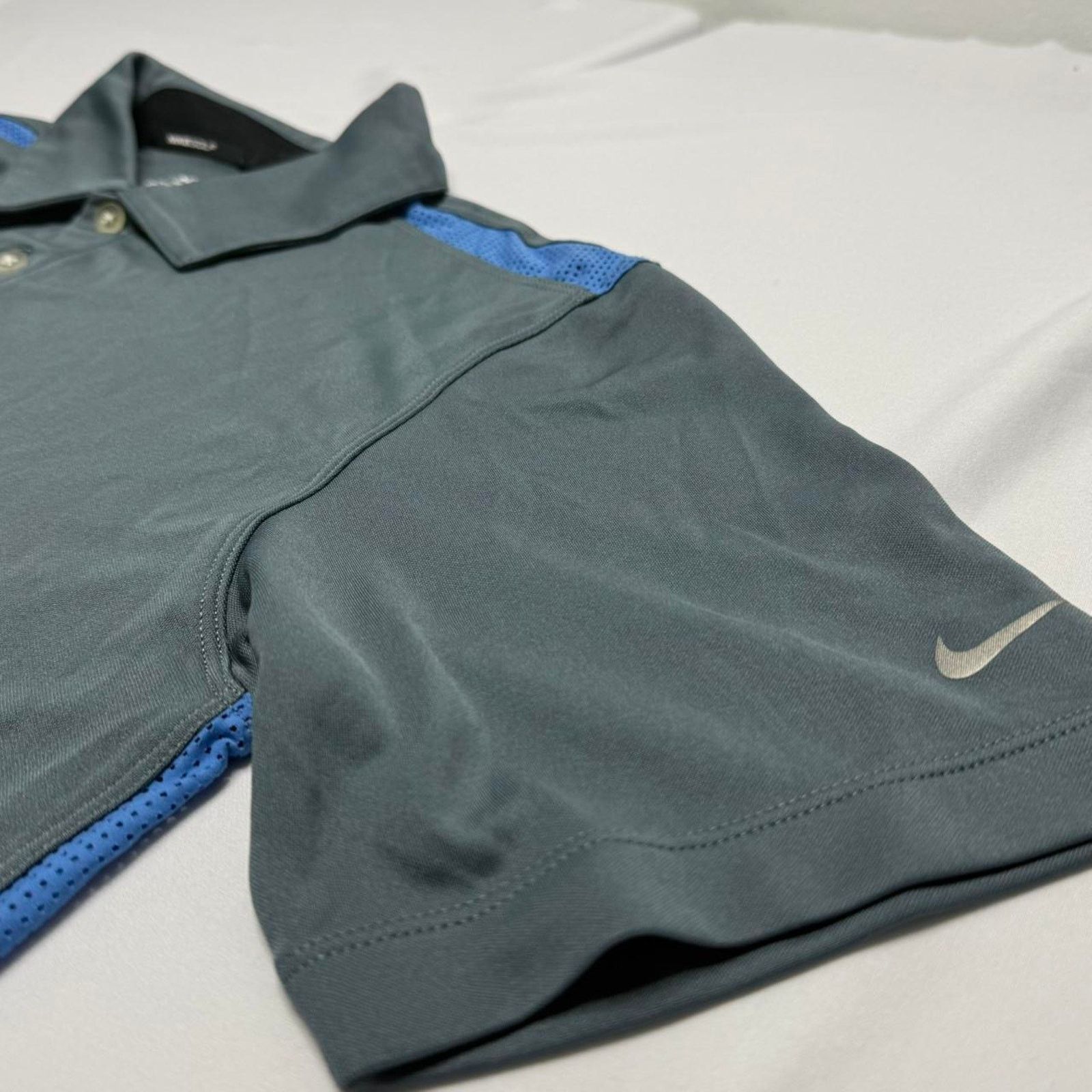 Nike Nike Golf Dri-Fit GrayBlue Performance Polo Shirt Men. Small Size US S / EU 44-46 / 1 - 2 Thumbnail