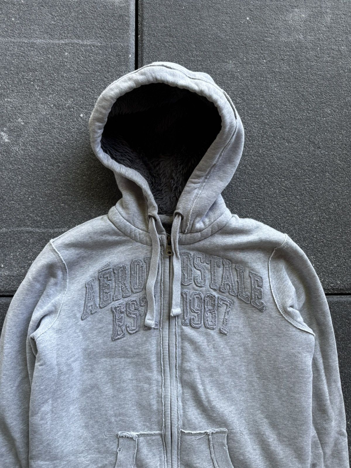 Aeropostale CRAZY Y2K AEROPOSTALE SHERPA ZIP UP Size S / US 4 / IT 40 - 2 Thumbnail
