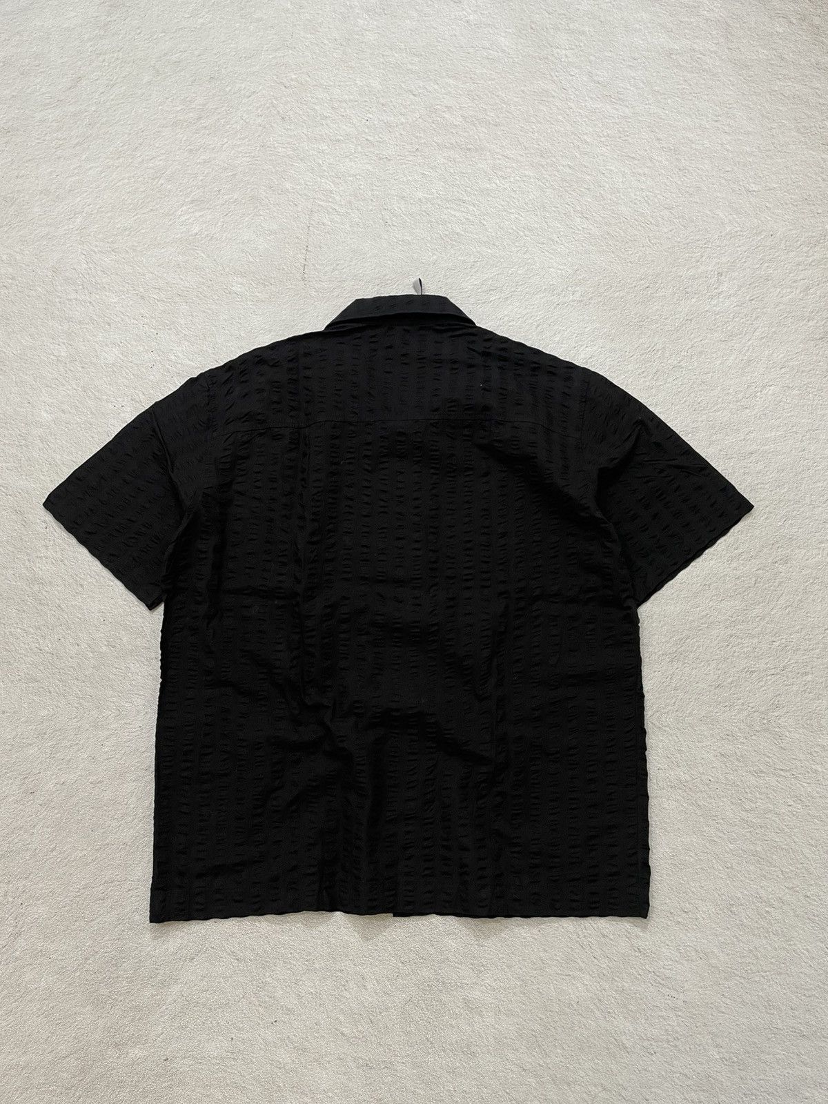 If Six Was Nine 2000s Japan Black Textured Shirt Subtle Pattern Hysteric Y2K Size US XXL / EU 58 / 5 - 6 Thumbnail