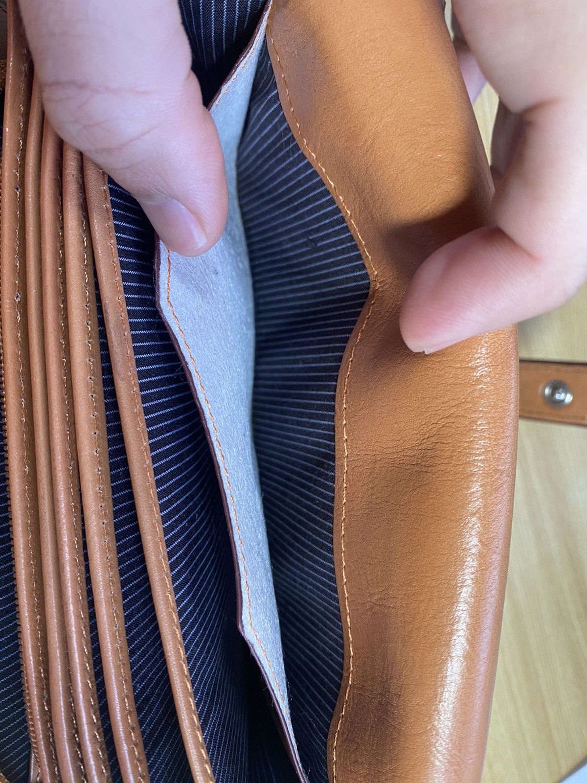 Japanese Brand Green Genuine Leather Long Wallet Size ONE SIZE - 13 Thumbnail