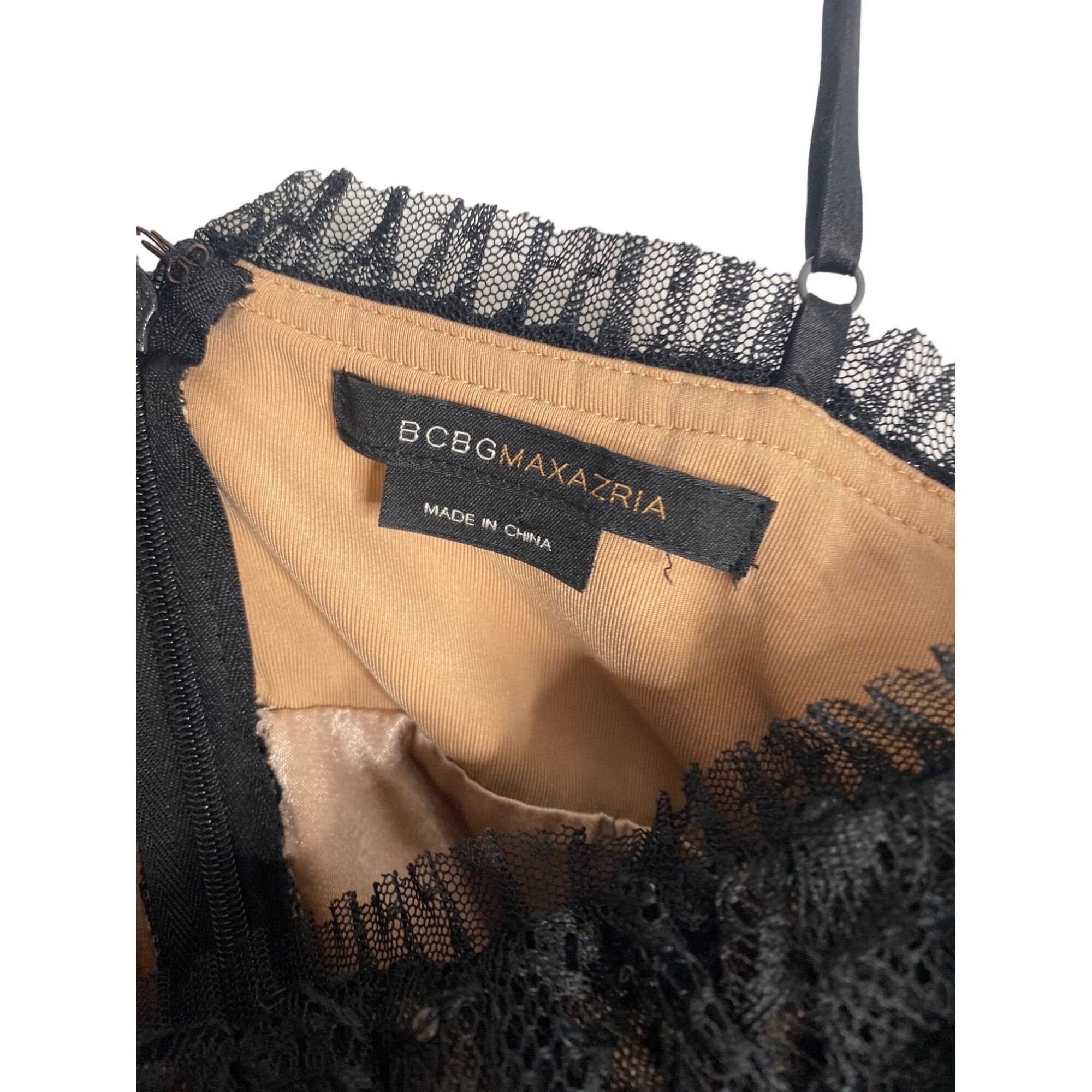 Bcbgmaxazria BCBG MAXAZRIA WOMEN'S LONG BLACK SHEER RUFFLE TIERED & SEQUI Size S / US 4 / IT 40 - 4 Thumbnail