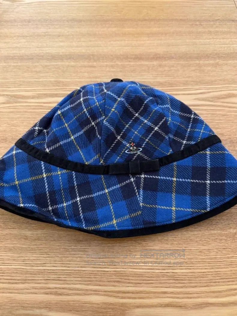Vivienne Westwood Vivienne Westwood Navy Blue Plaid Fisherman's Hat, Bucket Size ONE SIZE - 2 Thumbnail
