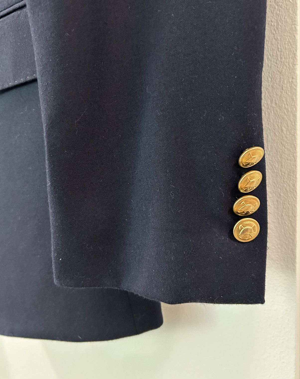 Polo Ralph Lauren Polo Iconic Doeskin Navy Blazer 38 Long $898 Size 38L - 3 Thumbnail