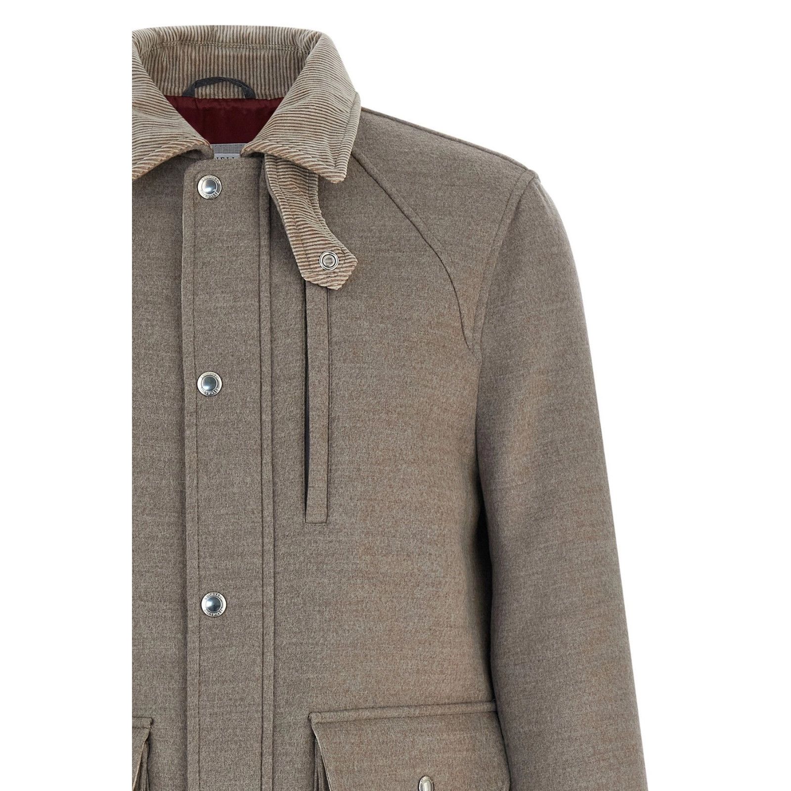 Brunello Cucinelli BRUNELLO CUCINELLI Beige Wool Jacket New & Authentic (Men's Size US L / EU 52-54 / 3 - 3 Thumbnail