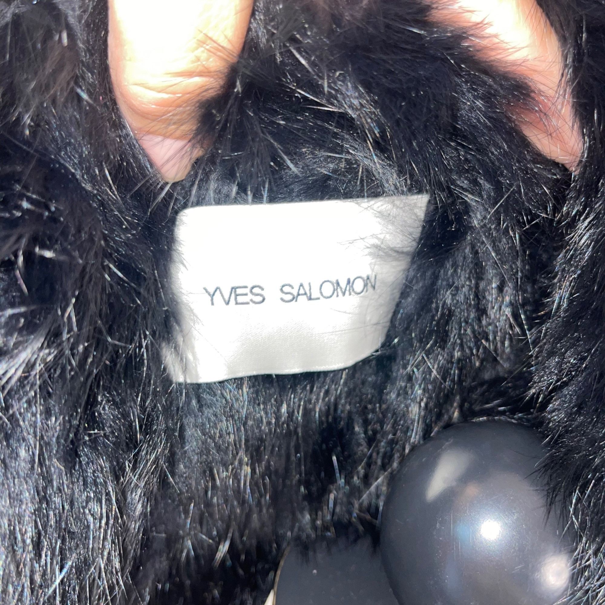 Yves Salomon Yves Salomon Womens Vest Size Small Black Size S / US 4 / IT 40 - 3 Thumbnail