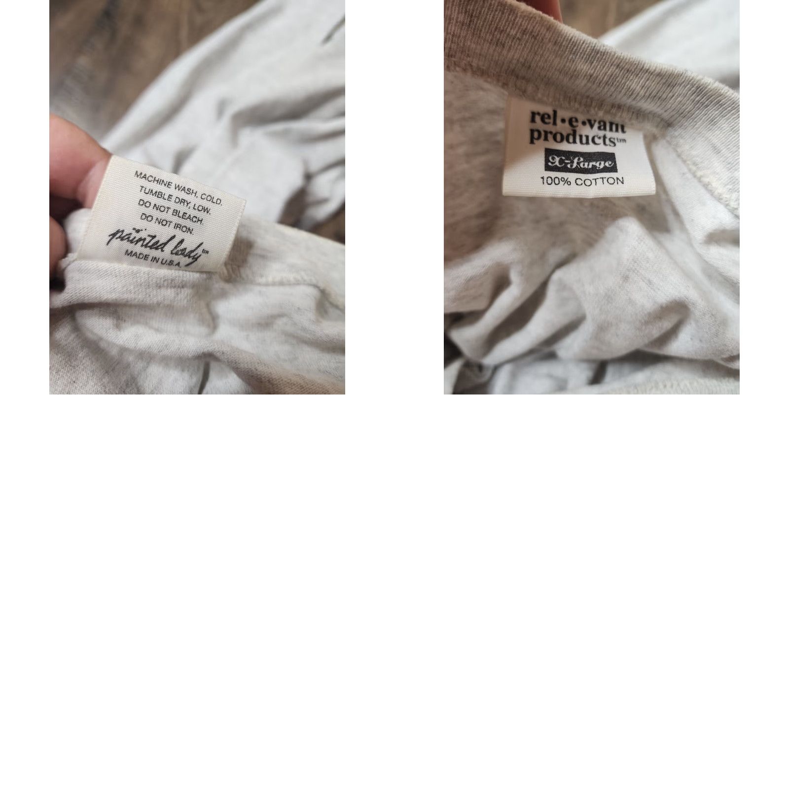 Vintage VINTAGE Relevant Products 3/4 Sleeve Henley XL Gray Mens Distressed USA Size US XL / EU 56 / 4 - 8 Thumbnail