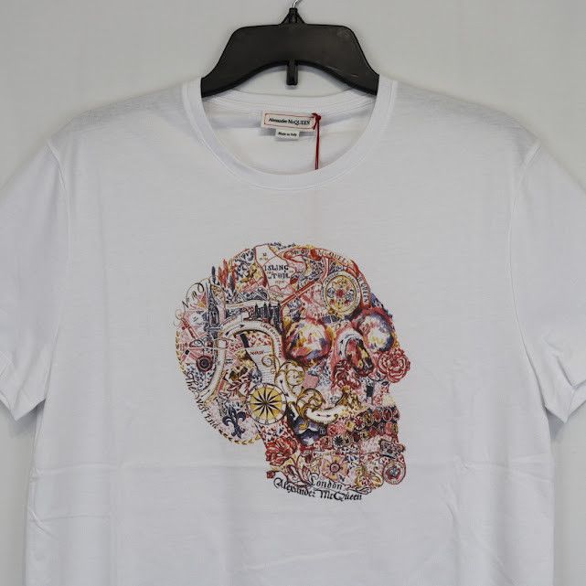 Alexander McQueen o1rshd1 ***Defective / T-Shirt in White Size US S / EU 44-46 / 1 - 3 Thumbnail