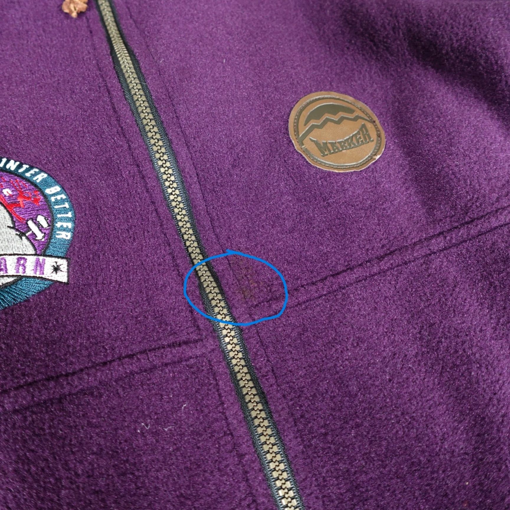 Barker Vintage 90s Ski Barn Fleece Polartec Sweater Vest Womens 2XL Made In USA Purple Size XXL / US 16-18 / IT 52-54 - 3 Thumbnail