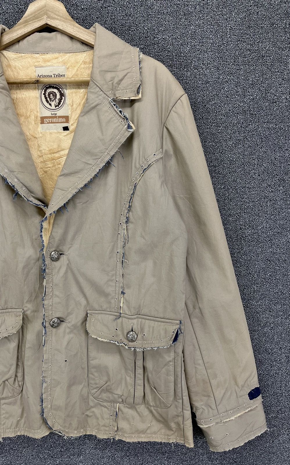 If Six Was Nine Vintage Geronimo Apachi Arizona Punk Coats Jacket Size US L / EU 52-54 / 3 - 4 Thumbnail