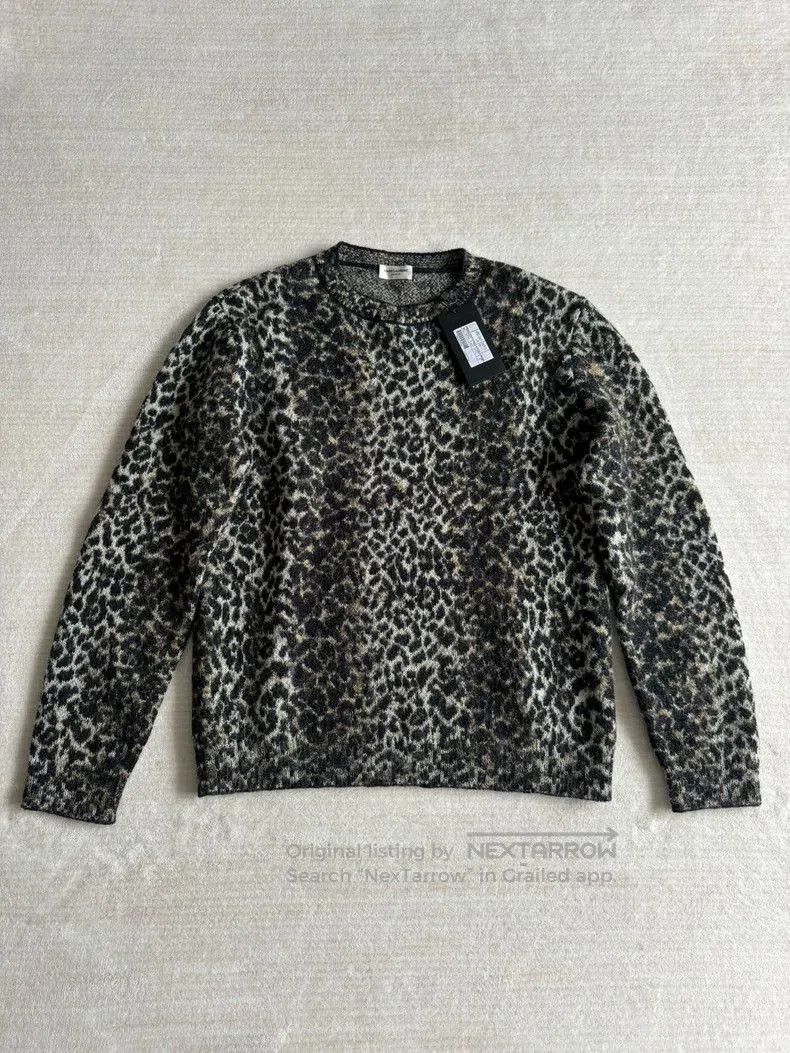 Saint Laurent Paris Saint Laurent Paris Cat leopard print sweater. Size US M / EU 48-50 / 2 - 1 Thumbnail