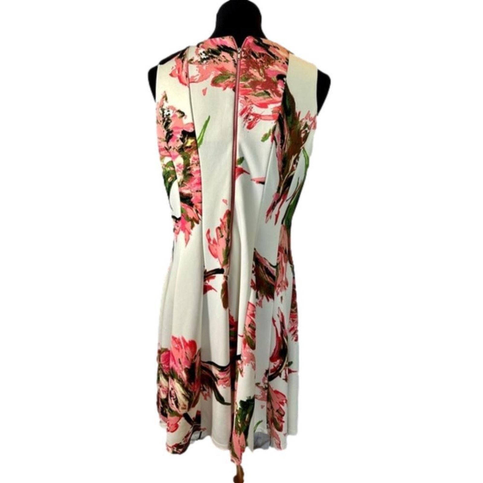 Designer Gabby Skye Floral Print A-Line Dress - Size 14 Size XL / US 12-14 / IT 48-50 - 3 Thumbnail