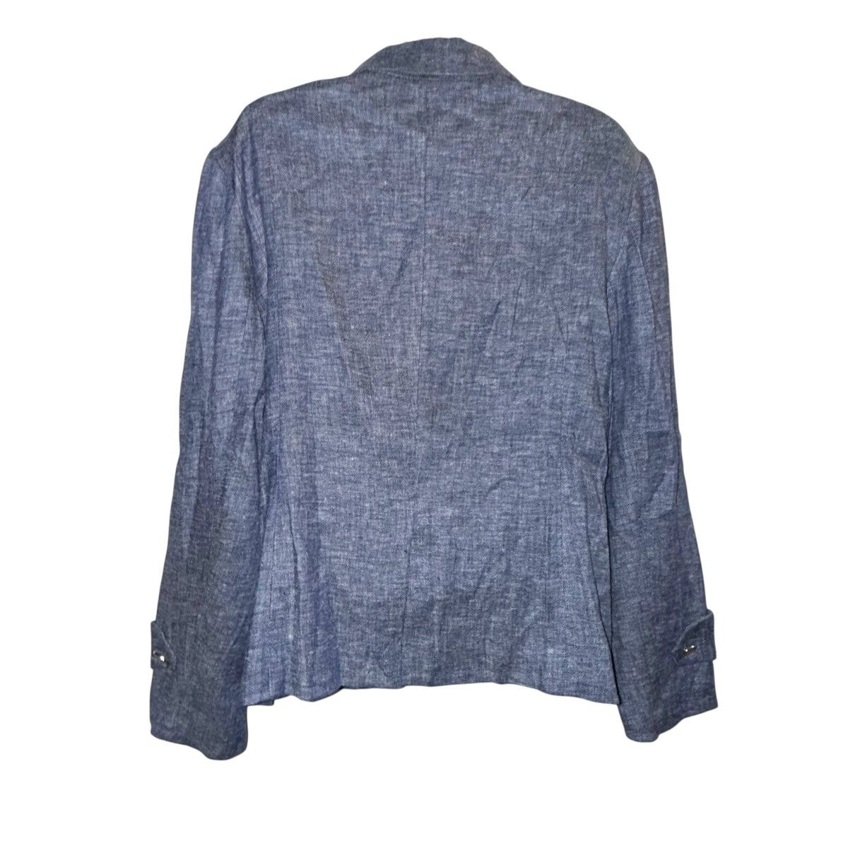 Chicos Chico’s Black Label linen blend twill blazer Size L / US 10 / IT 46 - 4 Thumbnail