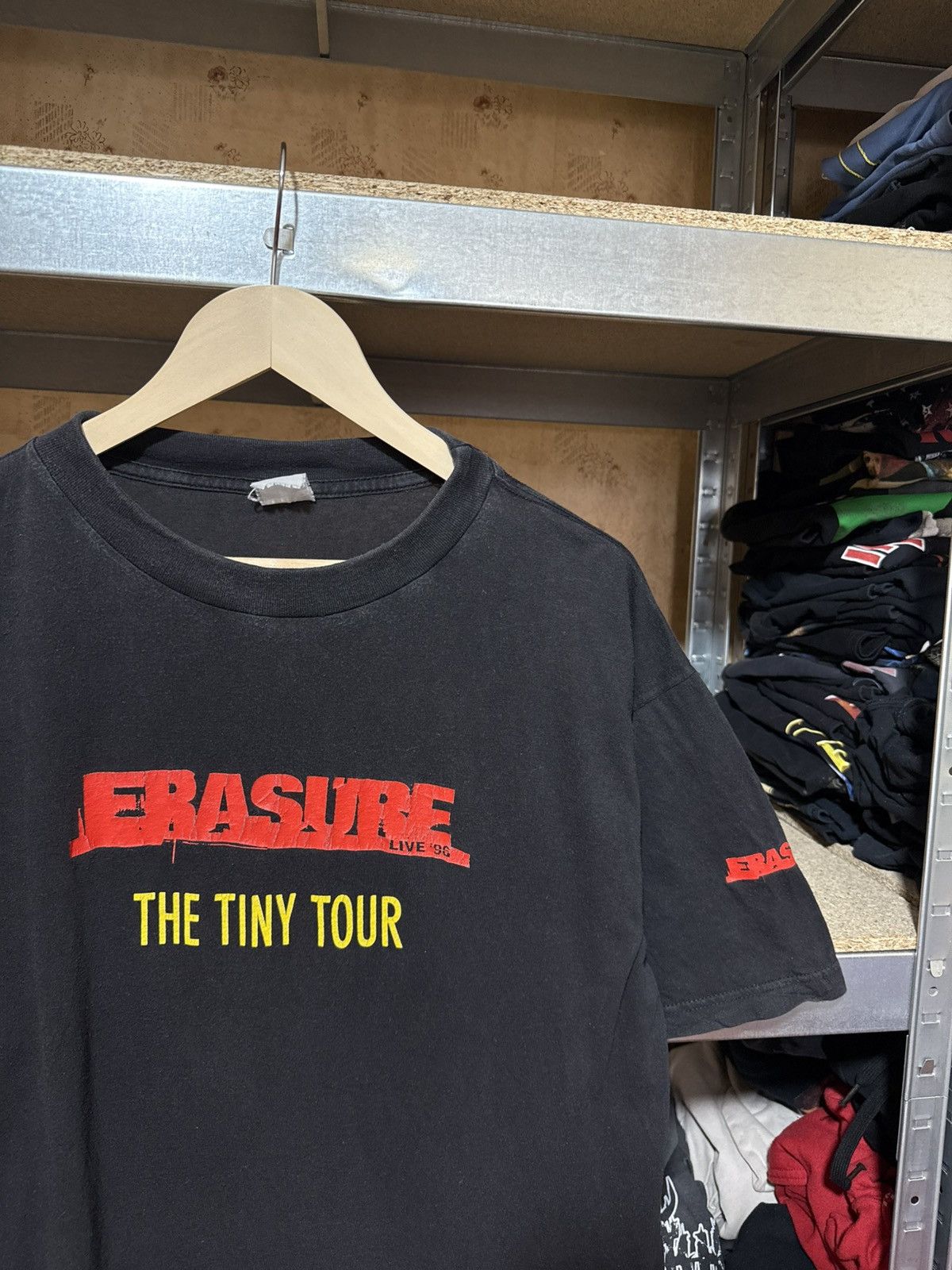 Band Tees × Vintage Vintage Erasure The Tiny Tour 1996 Rock Band Retro T-Shirt Size US XL / EU 56 / 4 - 3 Thumbnail