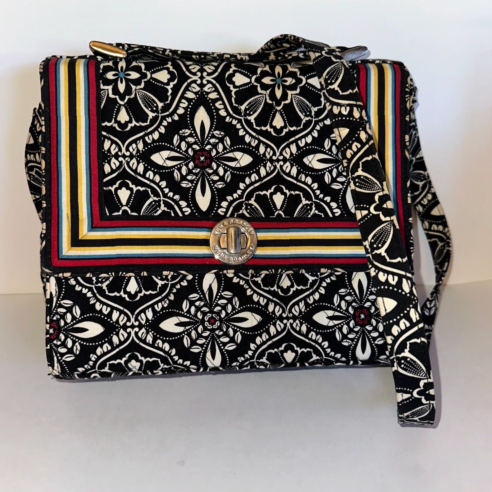 Vera Bradley Vera Bradley Barcelona Julia Bag Turn Lock Convertible Crossbody Retired Mens? Size ONE SIZE - 2 Thumbnail