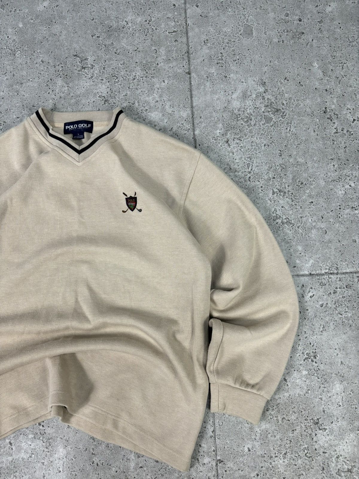 Polo Ralph Lauren × Vintage 90s RARE Polo Ralph Lauren Crewneck Sweatshirt Old Money Size US L / EU 52-54 / 3 - 3 Thumbnail