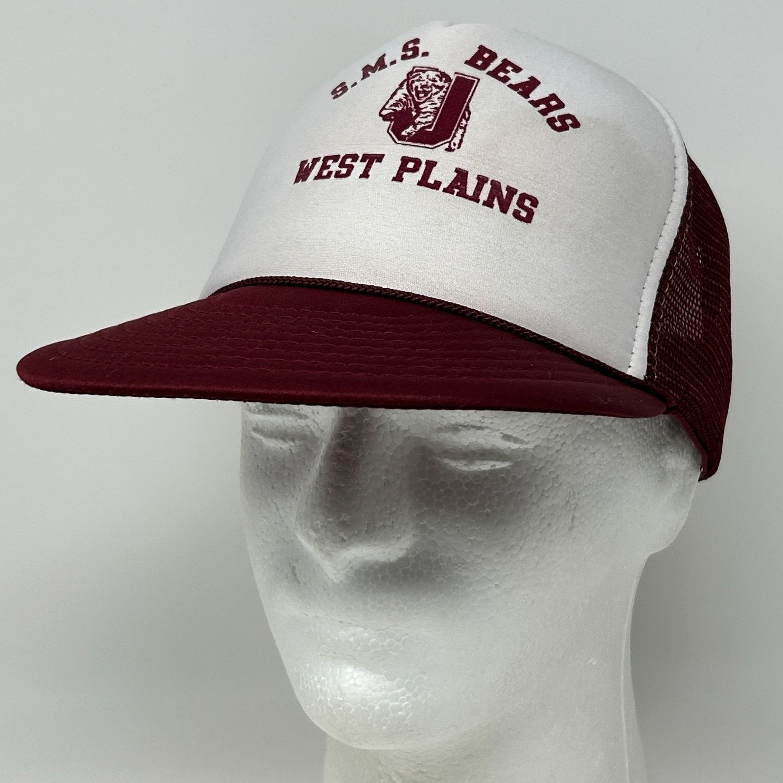 Vintage Vintage 80s SMS Bears Trucker Hat Baseball Cap Missouri Red Size ONE SIZE - 10 Thumbnail