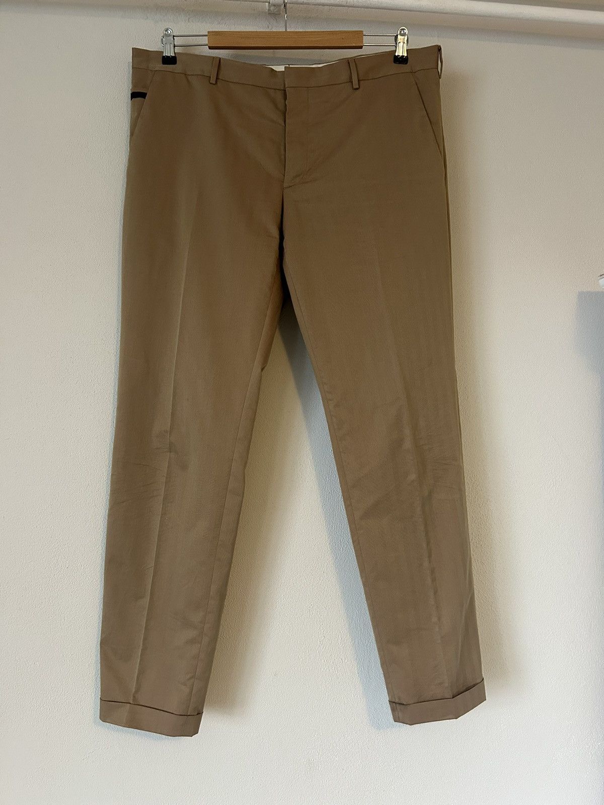 Prada Prada Khaki Cotton Trousers - Size 54 Size US 38 / EU 54 - 1 Thumbnail