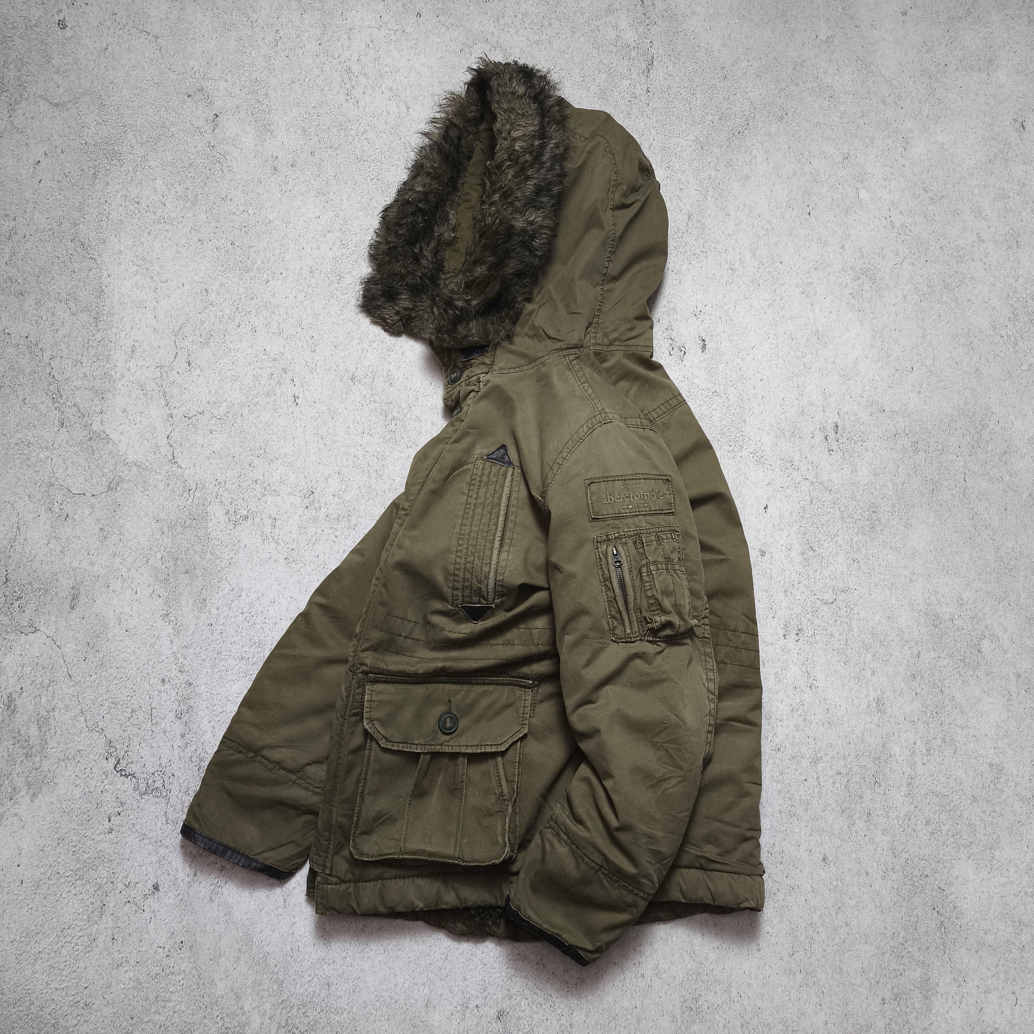 Abercrombie & Fitch Abercrombie MT Washington Military Fur Jacket Size US L / EU 52-54 / 3 - 6 Thumbnail