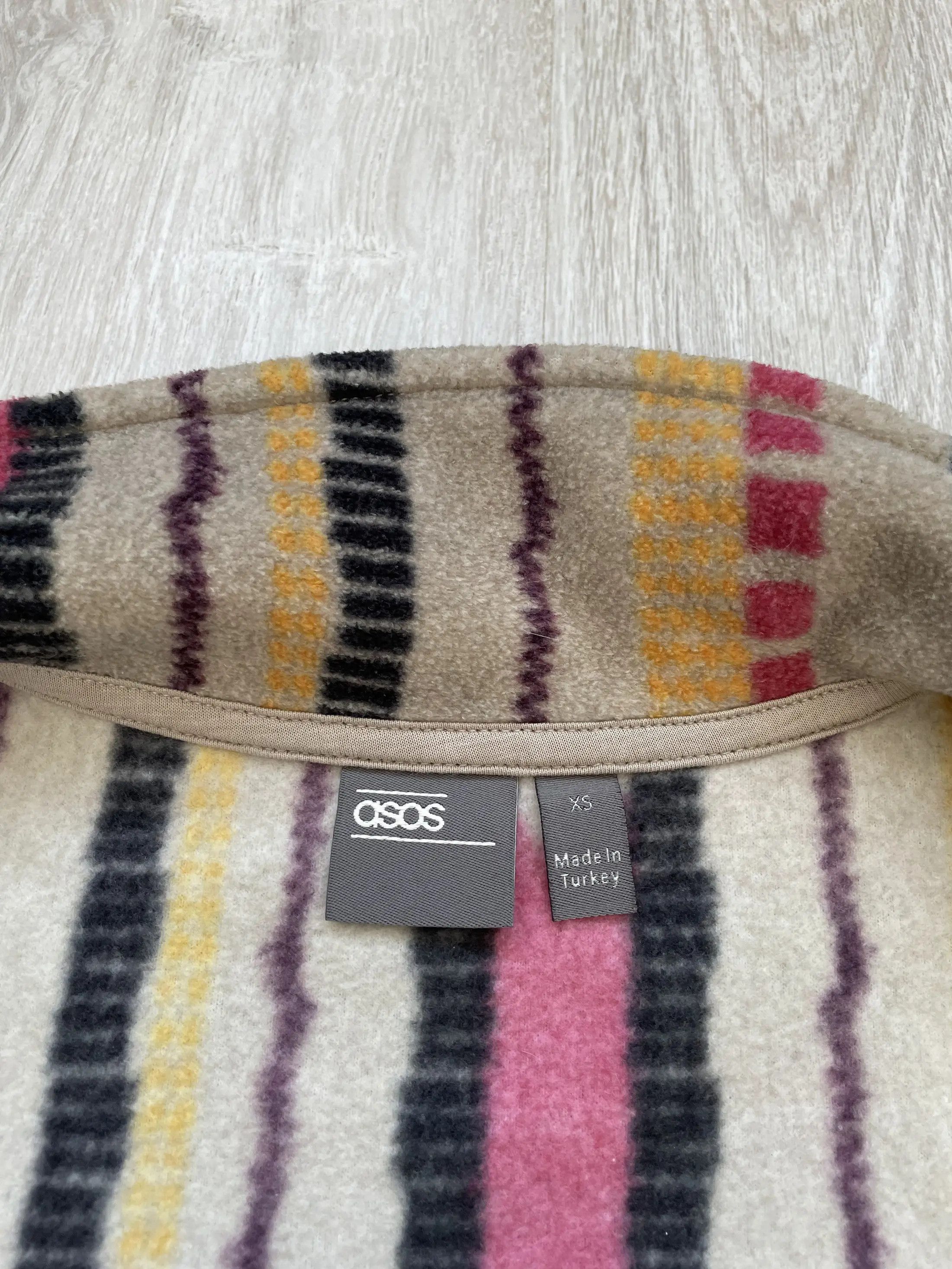 Asos Asos Multicolor Fleece Pockets Jacket Size US S / EU 44-46 / 1 - 6 Thumbnail