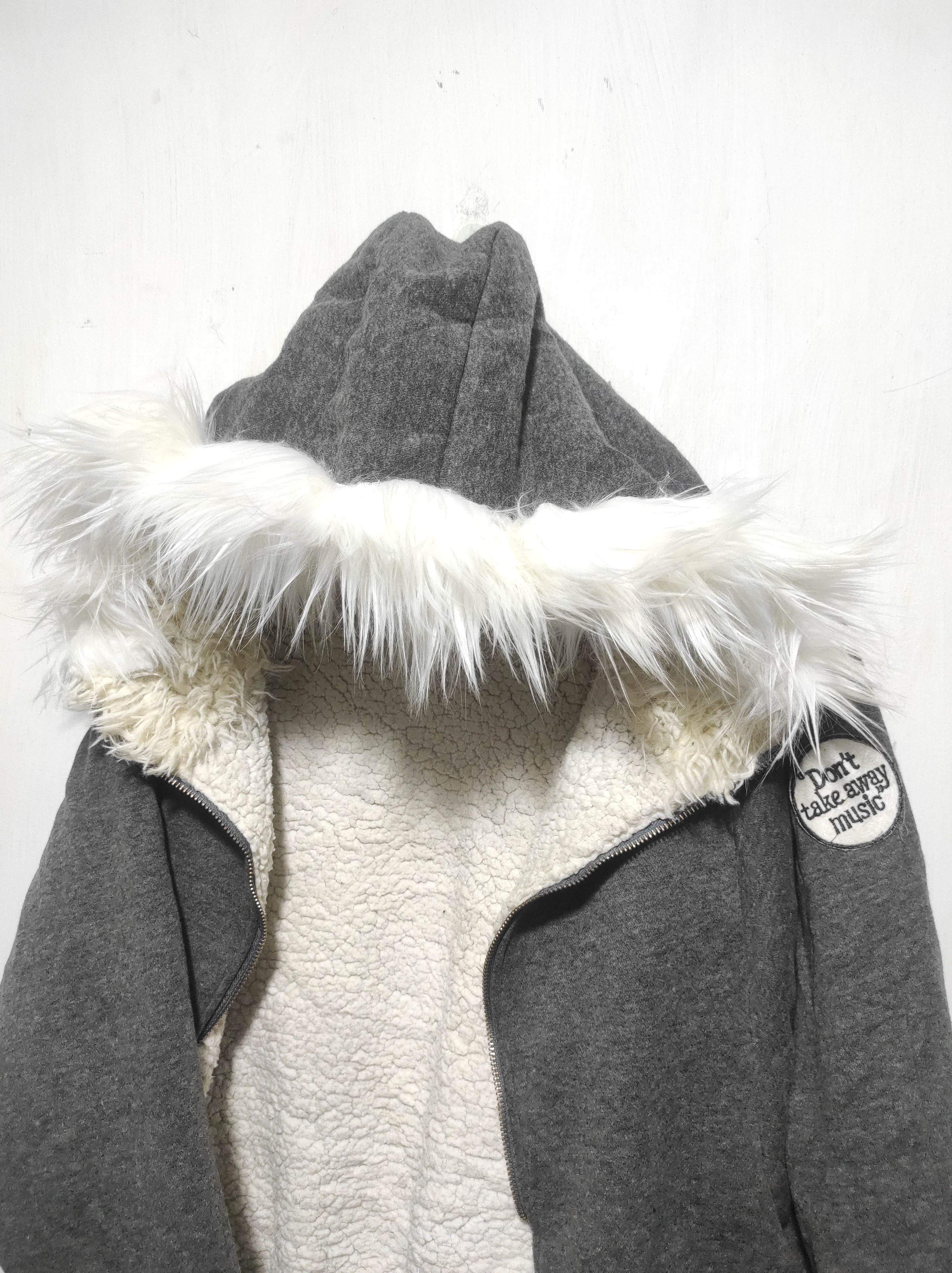 Hysteric Glamour Skull Sherpa Batwing Zip Fur Hoodie ifsixwasnine lgb style Size US M / EU 48-50 / 2 - 12 Thumbnail