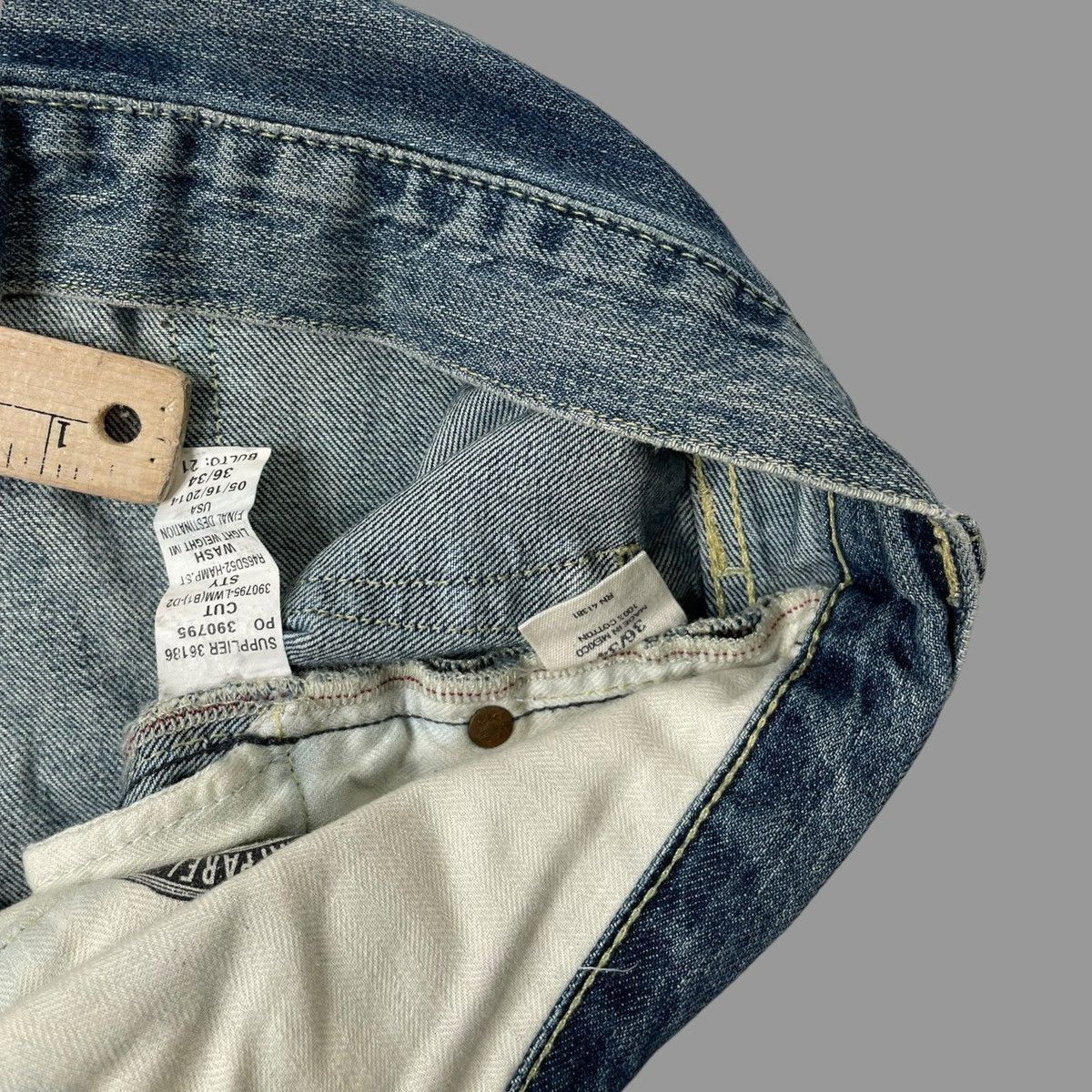 Polo Ralph Lauren Vintage 90s polo Ralph Lauren distressed denim Size US 38 / EU 54 - 5 Thumbnail