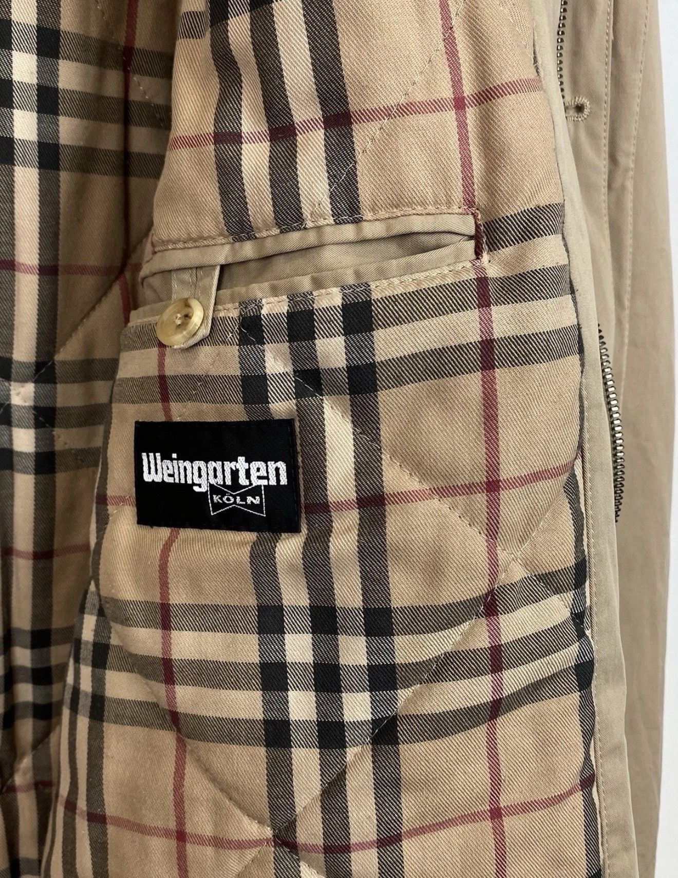Burberry Burberry London Full Zip Collared Coat Jacket Beige Top Logo Size US XL / EU 56 / 4 - 13 Thumbnail