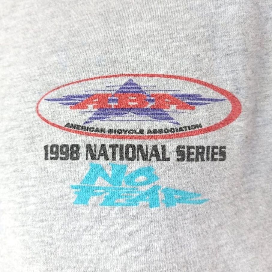 No Fear VINTAGE No Fear BMX T Shirt Mens Medium 90s 1998 Nationals Gray Cotton Short Sleeve Crew Neck Double-Sided Size US M / EU 48-50 / 2 - 4 Thumbnail