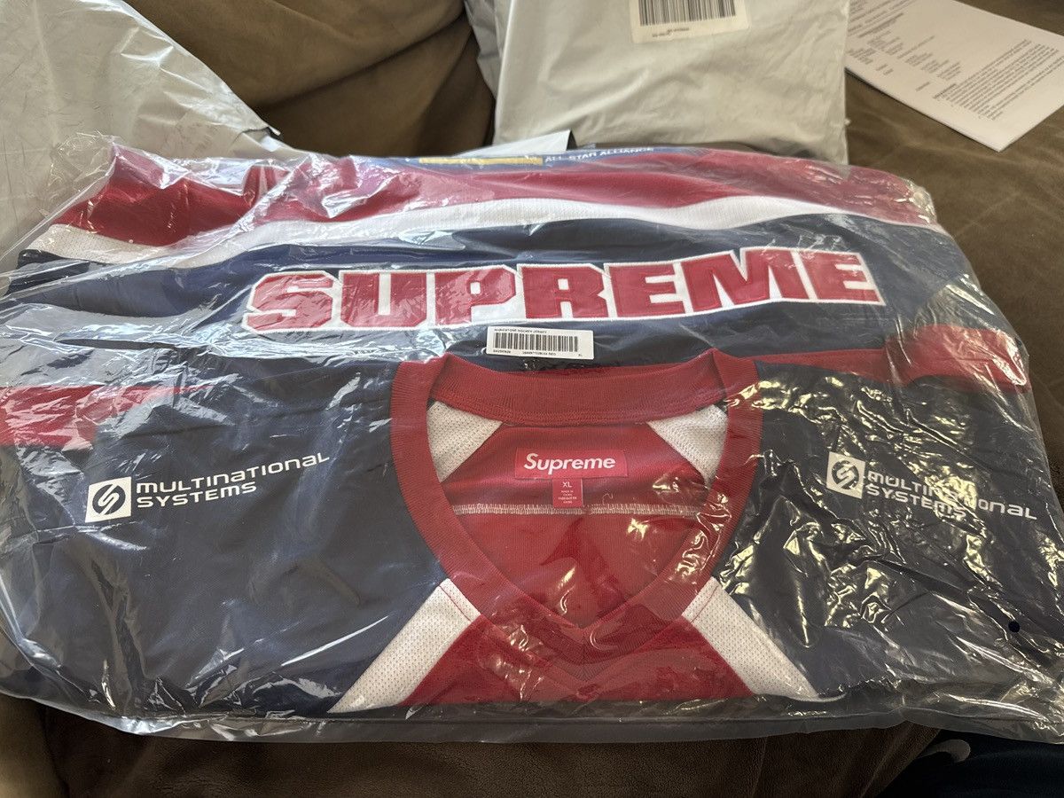 Supreme Supreme Rhinestone Hockey Jersey ss25 Size US XL / EU 56 / 4 - 3 Thumbnail