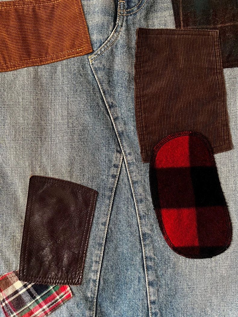 Comme des Garcons Comme Des Garcons size S Patchwork denim skirt Size 24" / US 00 / IT 34 - 7 Thumbnail