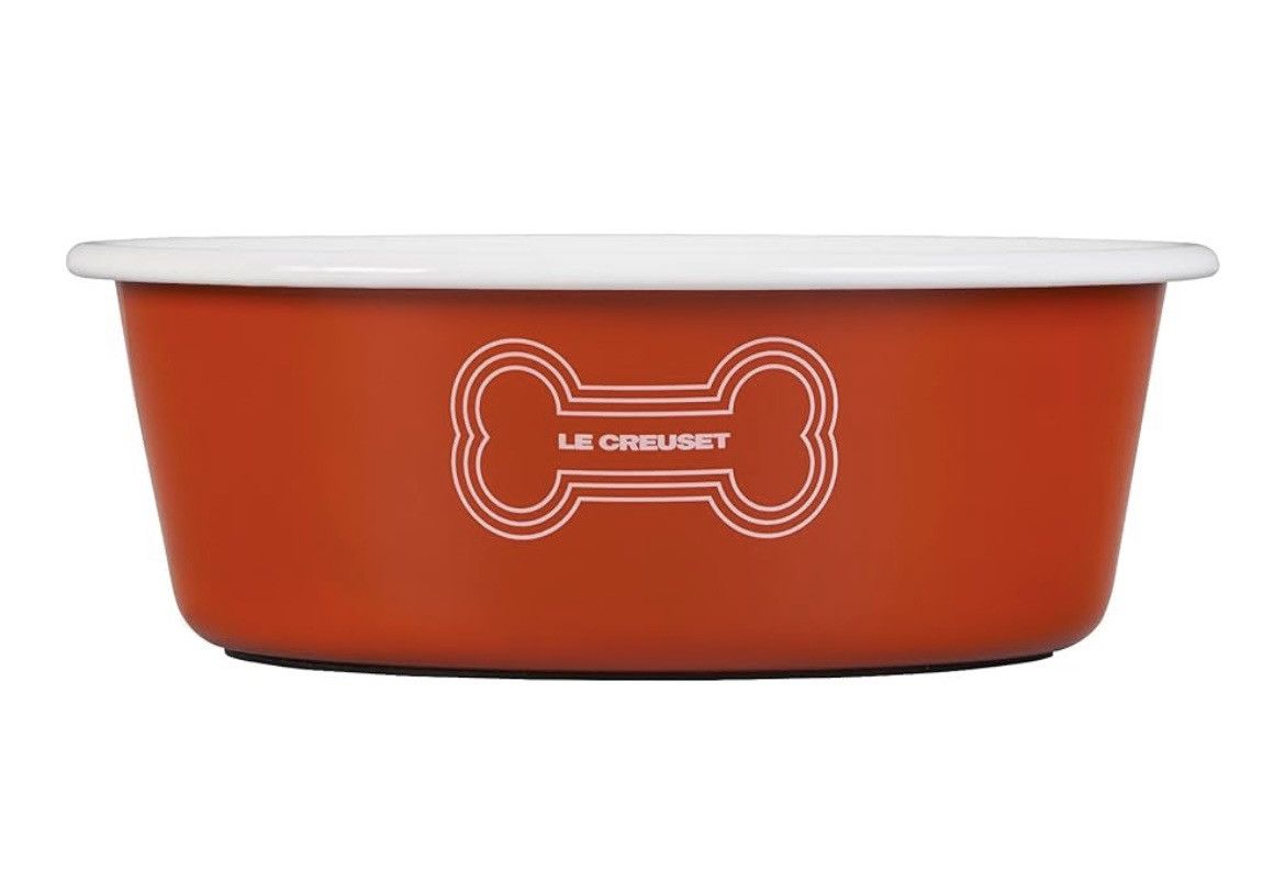 Other Le Creuset Enamel on Steel Large Dog Bowl, 6 Cups, Orange Size ONE SIZE - 1 Thumbnail