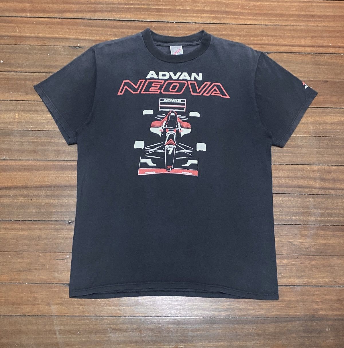 Vintage Very Rare Vintage Brand Advan Formula One T-shirt 1990s Size US L / EU 52-54 / 3 - 1 Thumbnail